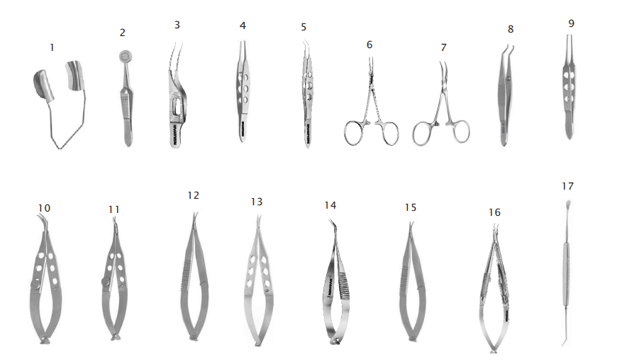 Microsurgery Keratoplasty Set